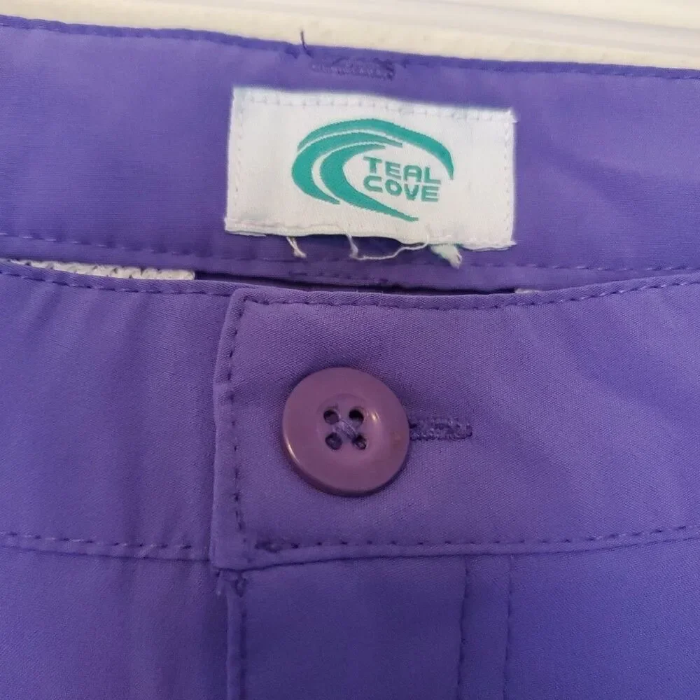 Teal Cove Mens Purple Board Shorts Swim Trunks Sz 42 Stretch Quick Dry RN124917